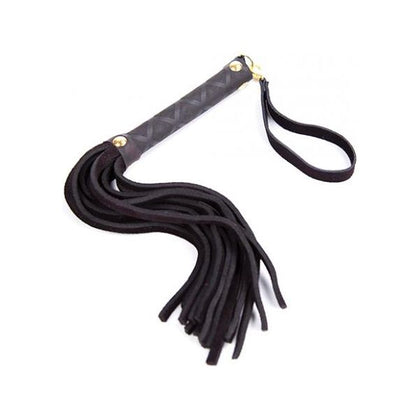 Plesur Mini Leather Flogger - Black - Adult Naughty Store