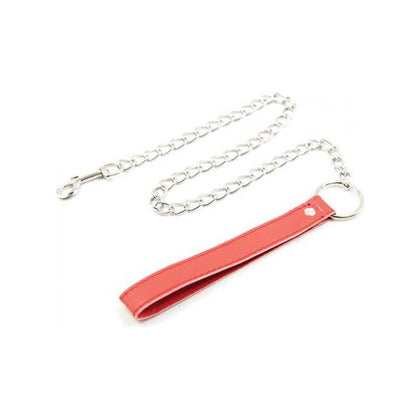 Plesur PVC Leash - Red: Premium Vegan Leather Leash for Obedient Pets - Adult Naughty Store