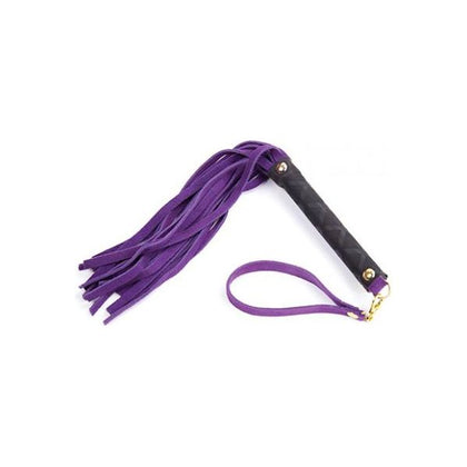 Plesur Mini Leather Flogger - Purple - Adult Naughty Store