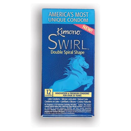 Kimono Swirl Condom - Pack Of 12 - Adult Naughty Store