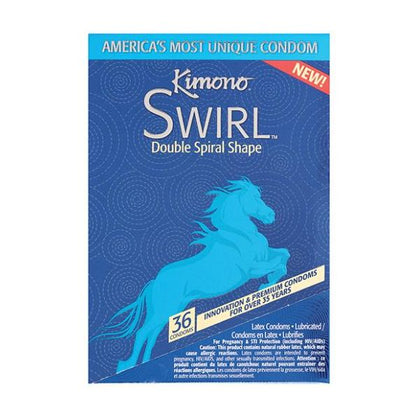 Kimono Swirl Condom  - Pack Of 36 - Adult Naughty Store