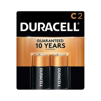 Duracell Power Plus C Alkaline Batteries - Pack of 2