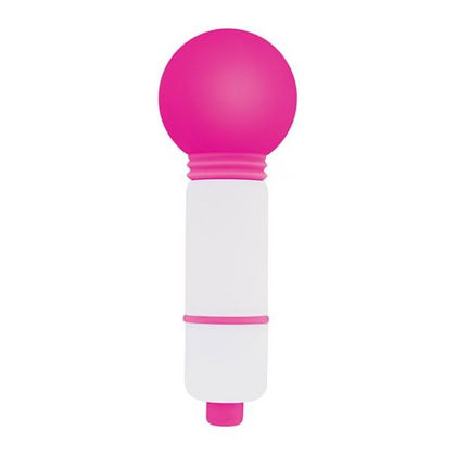 Rock Candy Fun Size Lala Pop Mini Wand Vibrator LP-1001 - Gender-Friendly External Pleasure Toy for Clitoral, Nipple, Testicular, and Muscular Stimulation - Pink