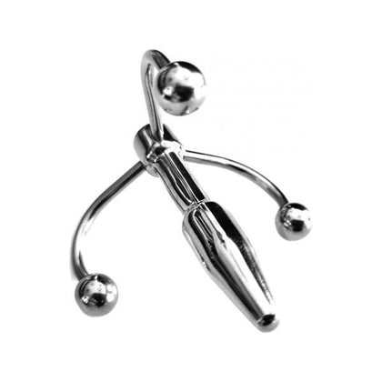 Rouge Stainless Steel Crown Penis Plug - Model X1 - Male Genital Stimulation - Glans Pleasure - Silver - Adult Naughty Store