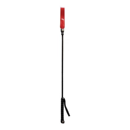 Equestrian Delights Rouge Long Riding Crop Slim Tip - Red