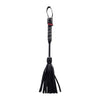 Lustre Leather Pleasure Whip - Model LFW-26B - Unisex - Sensual Stimulation - Black - Adult Naughty Store