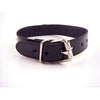 Leather O-Ring Studded Collar - Model X1: Black - Unisex BDSM Neckwear for Pleasure