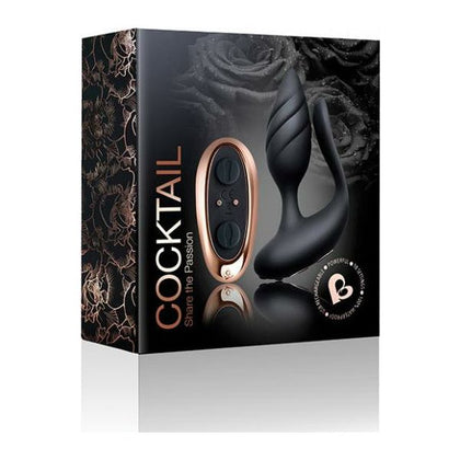 Rocks Off Cocktail - Dual Motor Couples' Vibrator - Model X1 - For Shared Pleasure - Black