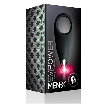 EmpowerX Men's Couples Stimulator - Model M-X2000 - Deep Vibrations for Intense Pleasure - Black