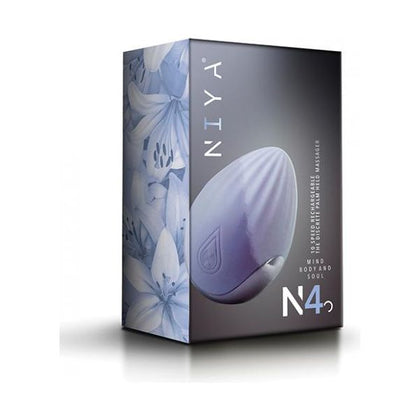 Niya 4 - Cornflower Discreet Palm Held Precision Point Massager for Enhanced Relaxation - USB Rechargeable, Waterproof - Intimate Massager for Solo and Duo Pleasure - One Year Warranty
