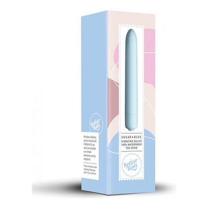 Rocks Off Sugar Boo Sugar Blue 10-Function Silicone Bullet Vibrator - Pleasure Enhancing Sensation for Her - Blue - Adult Naughty Store