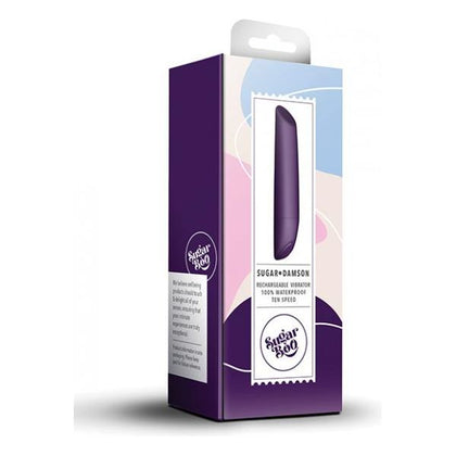 Sugarboo Sugar Damson Rechargeable Vibrator - Sensation Seeker Series V1 - Female - Clitoral Stimulation - Deep Purple - Adult Naughty Store