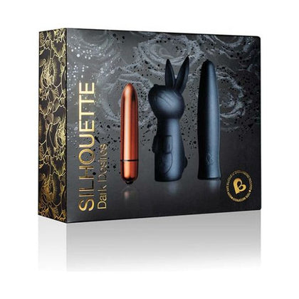 Rocks Off Silhouette Dark Desires Kit - Copper-black: Elegant and Sensational Silicone Pleasure Bullet for Intimate Stimulation (Model SDDK-001)
