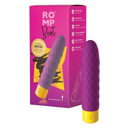 ROMP Beat Bullet Vibrator - Compact Clitoral Stimulator for Women - Purple - Adult Naughty Store