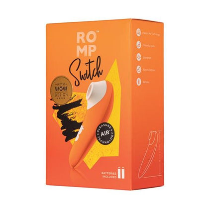 Introducing the ROMP Switch X Clitoral Vibrator - Model X Factor X1: Ultimate Pleasure for Her in Revitalising Orange