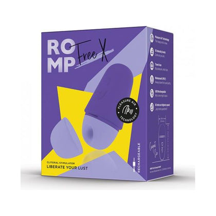 Introducing the ROMP Free X Clitoral Vibrator - Purple: Ultimate Clitoral Sensation for Women!