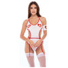 Rene Rofe 3 Pc Naughty Nurse White O-s Lingerie Set - Model RN-3PC-WHT - Women's Intimate Wear for Role-Playing - One Size Fits Most - Adult Naughty Store