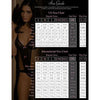 Rene Rofe Strapped Up Sheer Bodystocking - Sensual Black O-S (Sizes 2-14, B/C Cups, 32