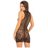 Rene Rofe Reckless Lace Mini Dress Black O-S: Seductive Lace Lingerie - Rene Rofe Reckless Mini Dress O-S (Model #RR-ML-001) - Women's Sensual Intimate Wear for Alluring Nights - One Size Fit - Adult Naughty Store