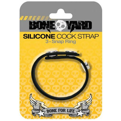 Boneyard Silicone Cock Strap Black - The Ultimate Comfort and Durability for Men's Pleasure - Adult Naughty Store