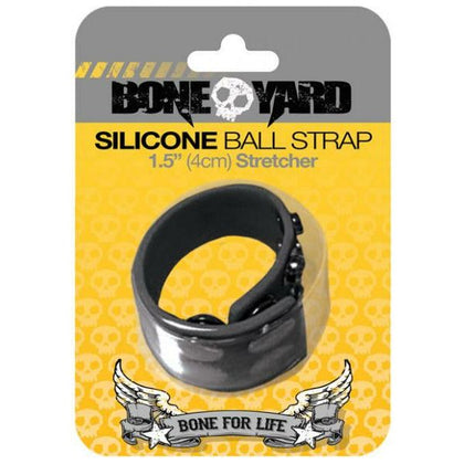 Rascal Toys Boneyard Silicone Ball Strap Black - The Ultimate Comfort and Durability for Male Ball Play (Model: BST-001) - Adult Naughty Store