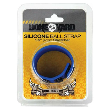 Boneyard Ball Strap - Blue: The Ultimate Silicone Snap Ball Stretcher for Endless Comfort and Pleasure