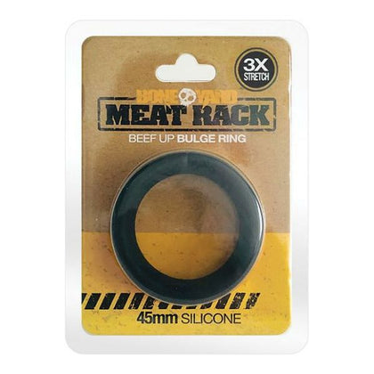 Boneyard Meat Rack Cock Ring - Black: The Ultimate Enhancer for Powerful Erections and Sensational Pleasure