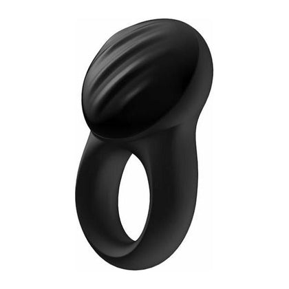 Satisfyer Signet Ring W-Bluetooth App - Blue: Powerful Vibrating Cock Ring for Couples, Enhances Pleasure and Delays Ejaculation