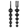 Satisfyer Soft Silicone Beads 2 Black Anal Pleasure Beads