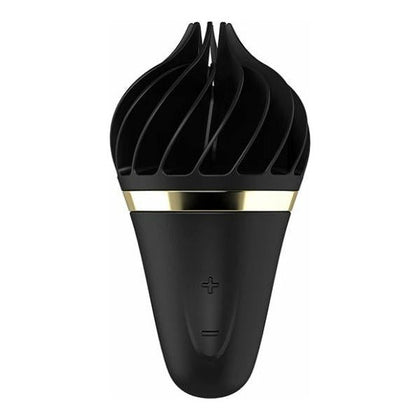Satisfyer Layons Sweet Temptation Black Gold Clitoral Stimulator LS-1001 Women's Pleasure Toy - Intense Rotating Blades - Hypoallergenic Silicone - Waterproof - Silent Operation - Black & Gold