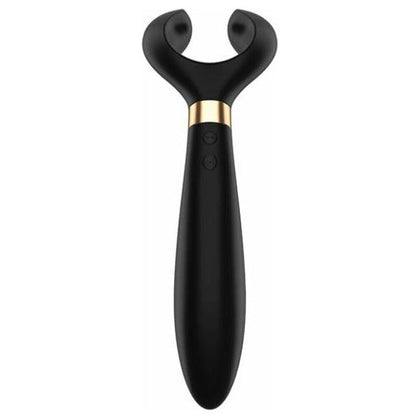 Satisfyer Partner Multifun 3 Vibrating Silicone Stems Rotating Dual Pleasure Sex Toy - Black