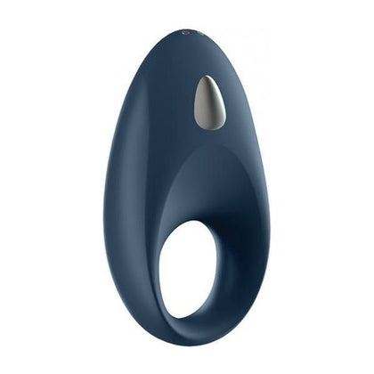 Introducing the Satisfyer Mighty One Ring W-app - Blue: The Ultimate Pleasure Enhancer for Men and Couples