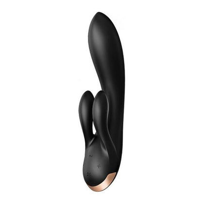 Satisfyer Double Flex - Black: The Ultimate Dual Stimulation Silicone Rabbit Vibrator for Intense Pleasure