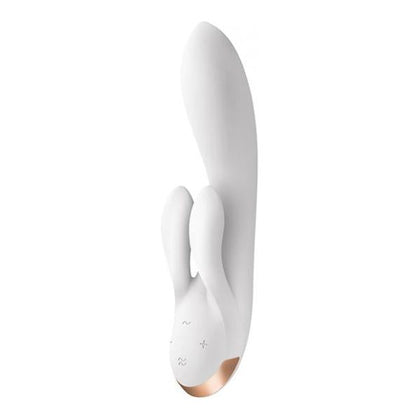 Satisfyer Double Flex DF-2000 Dual Stimulating Silicone Rabbit Vibrator - Women - G-spot and Clitoral Stimulation - White