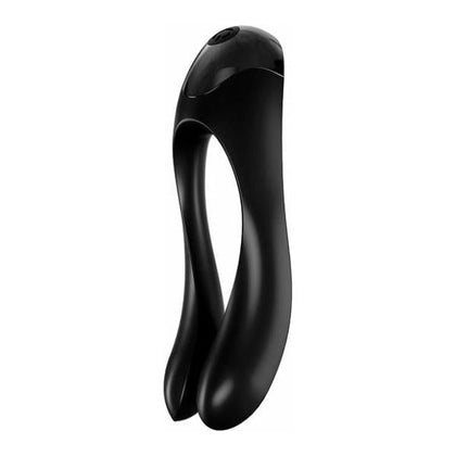 Introducing the Satisfyer Candy Cane Finger Vibrator - Black: The Ultimate Pleasure Companion for All Genders and Sensual Zones
