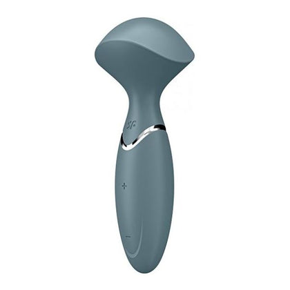 Satisfyer Mini Wand-er - Compact Silicone Massager for Sensual Full-Body Massages and Clitoral Stimulation - Model MW-16 - Unisex - Grey