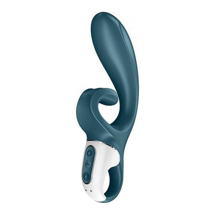 Introducing the Luxurious Satisfyer Hug Me X1 Dual Stimulation Bluetooth Vibrator: The Ultimate Pleasure Companion for All Genders - Clitoral and G-Spot Stimulation - Grayblue Bliss