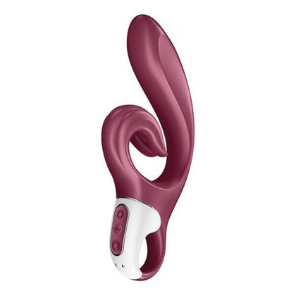 Introducing the Luxuria Pleasure Haven - Model LMR-001: A Sensational Dual Stimulation Rabbit Vibrator for Women, Targeting Clitoris and G-Spot - Ravishing Red