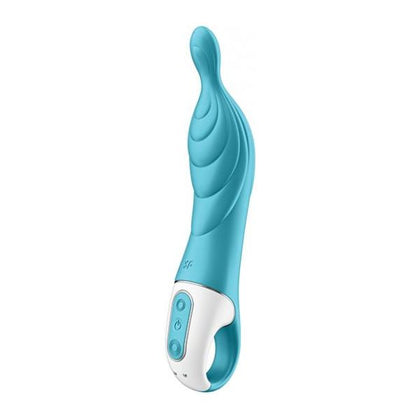 Introducing the Satisfyer A-Mazing 2 Turquoise Silicone Vibrator: The Ultimate A-Spot Stimulation Pleasure Machine