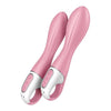 Introducing the Sensational PleasureMaster Air Pump Vibrator 2 - Light Red: The Ultimate Inflatable Pleasure Companion for Unforgettable Orgasms - Adult Naughty Store