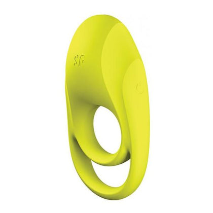 Satisfyer Spectacular Duo Lime Green Silicone Cock Ring with Ball Ring - Model SD-2021 - For Him and Her - Intensify Pleasure and Stamina