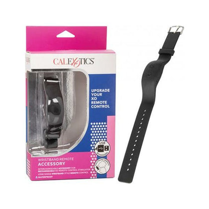 CalExotics XO Collection Wristband Remote Accessory for XO Stimulators - Model XRS-500 - Unisex - Pleasure Control - Midnight Black