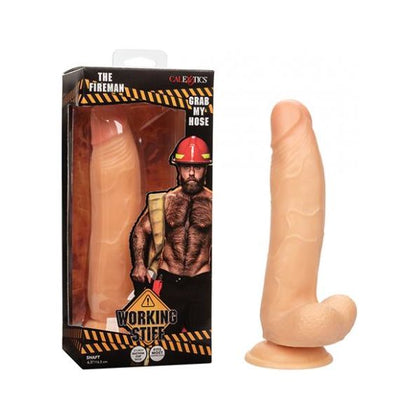 Working Stiff The Fireman - Realistic Firefighter Dildo | Model F-2021 | For all Genders | Intense Pleasure for Deep Penetration | Red - Adult Naughty Store