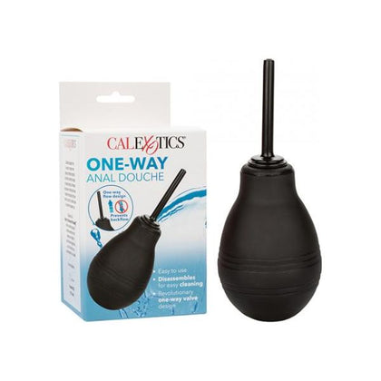 Introducing the LuvLux One-Way Easy Squeeze Anal Douche - Model R1X, Unisex, for Effective Anal Hygiene and Comfort in Black