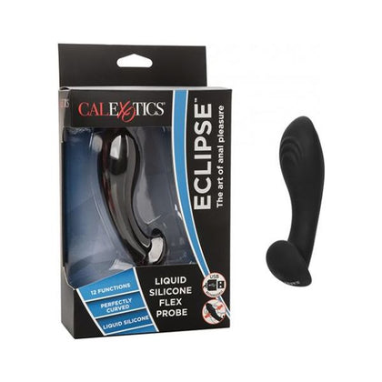 Eclipse Liquid Silicone Flex Probe - Model X1 - Unisex Anal Pleasure - Black