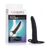 Cal Exotics Silicone Double Rider Black - Premium Dual Penetration Silicone Sex Toy for Him and Her - Adult Naughty Store