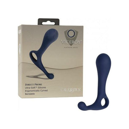 Introducing the Viceroy Direct Probe - Model VP-001: The Ultimate Blue Silicone Pleasure Toy for Deep Stimulation