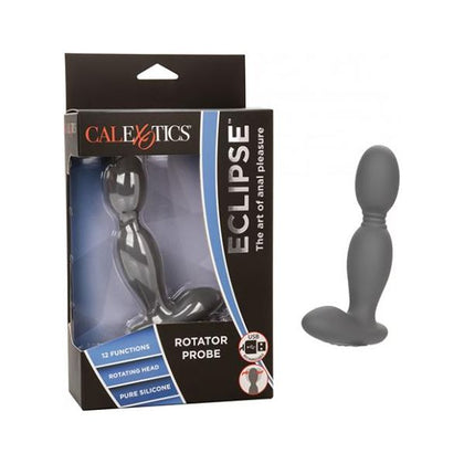 Eclipse Rotator Probe - ER-500 - Premium Silicone Anal Pleasure Toy for Intense Stimulation - Gray