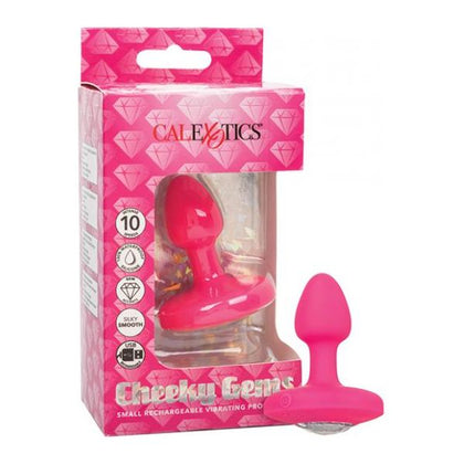 Cheeky Gems CG-100 Small Rechargeable Vibrating Probe for All Genders - Intense Backdoor Pleasure - Pink