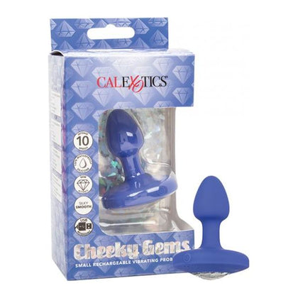 Cheeky Gems CG-100 Small Rechargeable Vibrating Anal Probe - Unisex Pleasure Toy - Blue